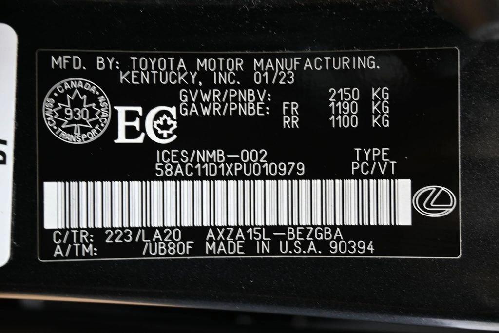 lexus es 250 2023 58AC11D1XPU010979 image lexus es 250 2023 58AC11D1XPU010979 image